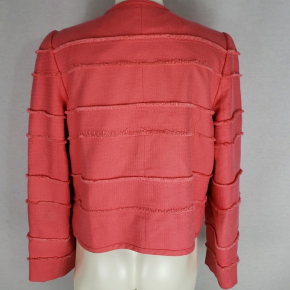 J.crew cropped frayed jacket size 6 - Picture 6 of 8